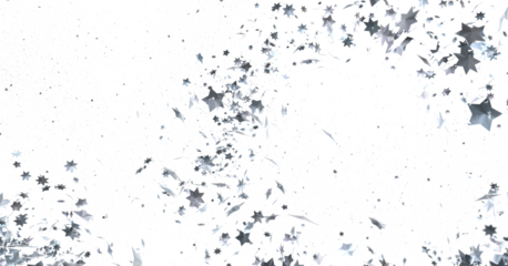 Descendant Christmas Constellations: Mind-Blowing 3D Illustration of Falling Festive Star Patterns