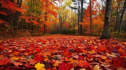 Nature's beauty is evident in the changing colors of autumn leaves, transforming forests into vibrant tapestries of red, orange, and gold.