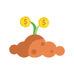 money sign dollar banknote, golden coin money dollar, investment