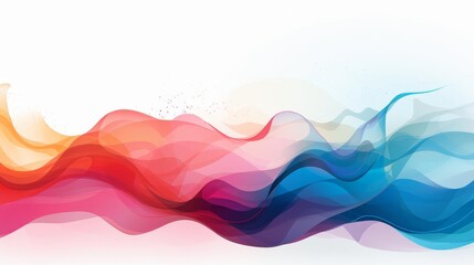 Fototapeta premium abstract barrier flat design side view impeded flow water color Triadic Color Scheme