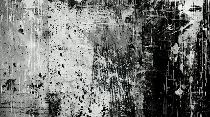 Abstract Black and White Grunge Texture