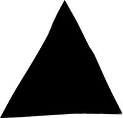 Set of grunge triangle shape