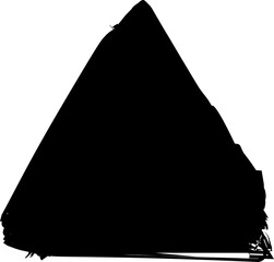 Set of grunge triangle shape