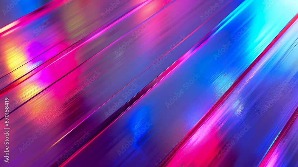 Aufkleber captivating abstract image showcasing radiant prismatic neon gradients that subtly transition across