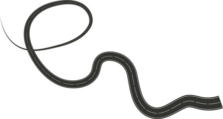 Street turn and curve long way, road, race, highways, asphalt