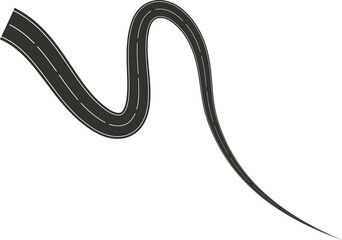 Street turn and curve long way, road, race, highways, asphalt