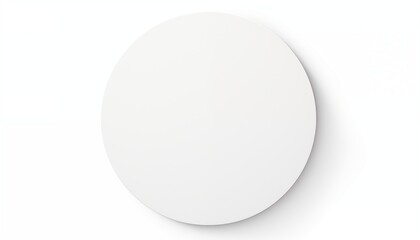 white circle round