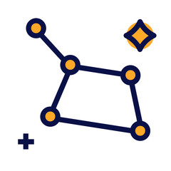 constellation star icon design