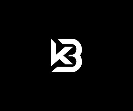kb letter logo design vector