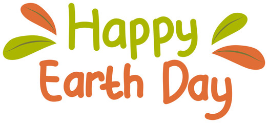 Happy earth day sticker 