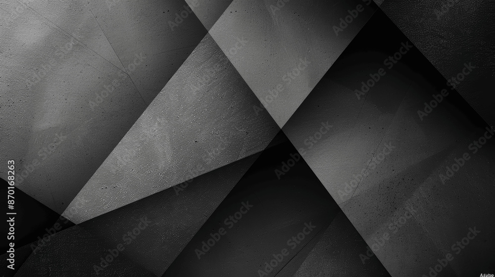 Poster abstract geometric background black gray triangles high resolution large canvas minimalist clean mod