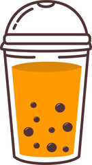 Cute Bubble ice cup cartoon
