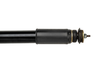 Closeup view of the car shock absorber suspension