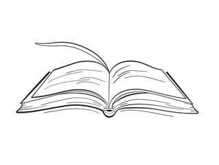 One-Line Drawing of Open Book: An Icon of Risk Management Education