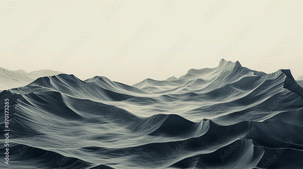 Poster the ocean's powerful and dynamic flow.
