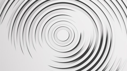 Fototapeta premium A Hypnotic Spiral On A Black And White Background. 