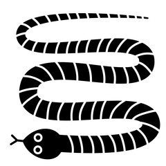 Cute Black Snake cartoon