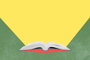 Closeup view of the opened book