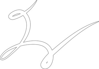 Spiral line hand drawn. Element design