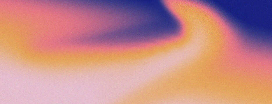 Fototapeta gradient blurred colorful with grain noise effect background, for art product design, social media, trendy,vintage,brochure,banner