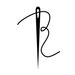 Needle and thread logo