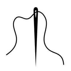 Needle and thread logo