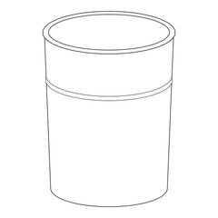 barrel line vector illustration