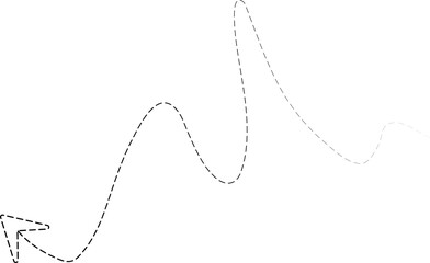 Arrow directions with dashed lines