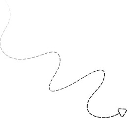 Arrow directions with dashed lines