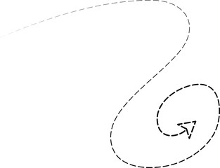 Arrow directions with dashed lines