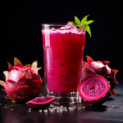 fruit juice with strawberry