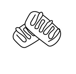 Cookies line illustration