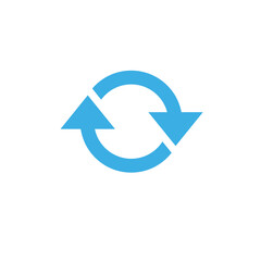 Arrow sign icon vector. reload, refresh, loop, direction, rotate isolated flat icon for web and mobile app
