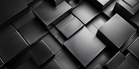a group of black cubes