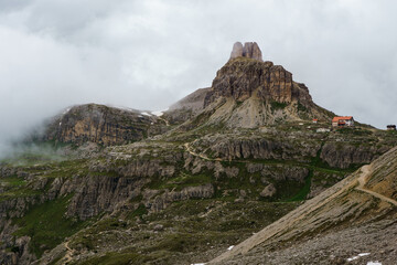 Obraz premium Alps mountain with clouds, Europe