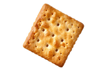 Cracker biscuit isolated on transparent background