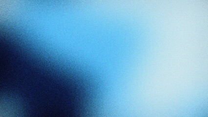 Dark blue, turquoise, light blue abstract grainy gradient background wallpaper