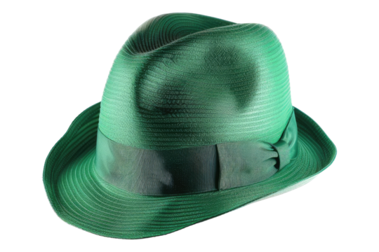 Green hat isolated on transparent background