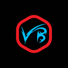 VB Letter Logo Design. VB Creative letter logo design vector, VB Letter Initial Logo Design.
VB monogram Logo Unique Concept Vector.