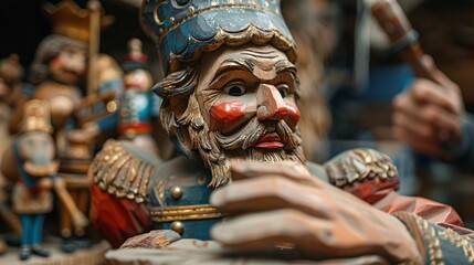 Obraz premium The original Nutcracker statue comes back to life, Whitebeard