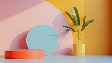 Professional development mentorship flat design side view theme guidance 3D render Triadic Color Scheme