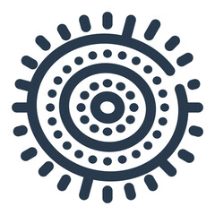 Aboriginal Dot Painting from Indigenous Australian Culture
