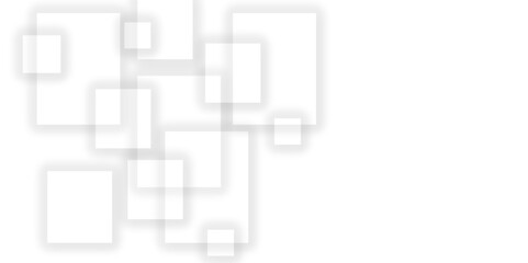 Abstract white and grey geometric overlapping square pattern background with shadow. paper texture design Abstract white background can use for design, background concept, vector illustration.