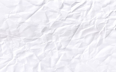 Texture of crumpled paper. Vector illustration. Crumpled paper texture vector background. White wrinkled sheet.
