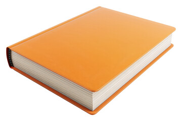 Fototapeta premium Orange book isolated on transparent background