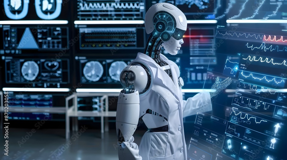 Poster algorithms analyzing medical data for insights and breakthroughs
