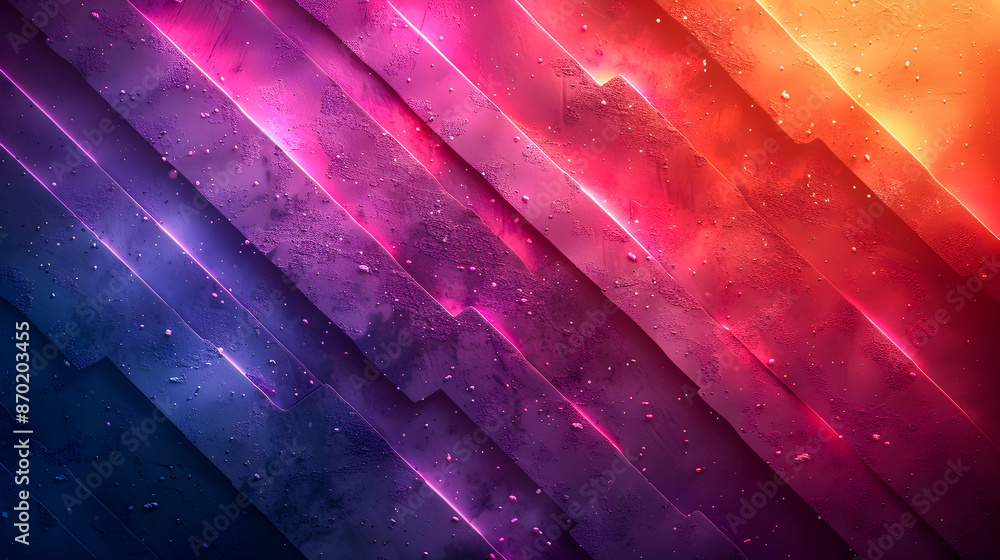 Poster mesmerizing minimalist abstract background featuring a dynamic neon gradient sleek geometric shapes 