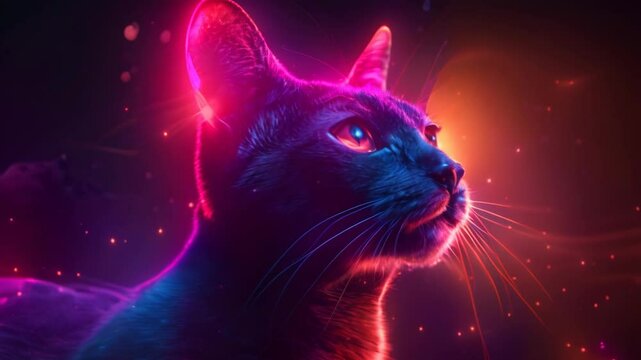 futuristic cat visual effects