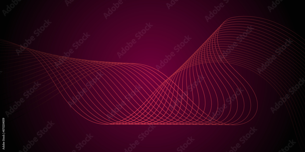Poster abstract background colorful waves with lines.