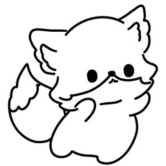 Cute animals outline